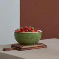 Салатник , 3 л, 24 см, керамика, зеленый, рельеф, серия English gardens, LIBERTY JONES, Россия_00819870054942903918.jpg