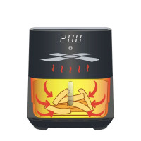 Аэрофритюрница , 8 л, нержавеющая сталь, черный, стальной, PROFI COOK, Германия_00817860051316073506.jpg