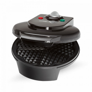 Вафельница с антипригарным покрытием, 11,5 х 20,5 х 25 см, пластик, черный, CLATRONIC, Германия, Вафельницы