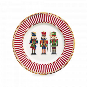Тарелка закусочная, 19 см, фарфор, декор, серия Щелкунчик, EASY LIFE (R2S), Италия, Тарелки десертные