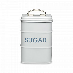 Банка для хранения SUGAR, металл, 17 х 11 см, серый, серия Living Nostalgia, KITCHEN CRAFT, Великобритания, Банки для хранения Kitchen Craft