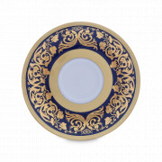 Блюдце Cobalt Gold, 12 см, фарфор, синий, золотой, серия Constanza Natalia, FALKENPORZELLAN, Германия, Constanza Natalia FALKENPORZELLAN