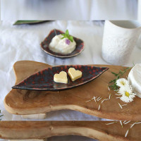 Блюдо сервировочное Vigne, 18 х 6 см, керамика, красный, синий, серия Riviera, COSTA NOVA, Португалия_00815340036711131642.jpg