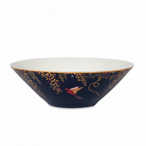 Салатник «Челси», 20 см, фарфор, темно-синий, серия Sara Miller, PORTMEIRION, Великобритания, Предметы сервировки PORTMEIRION