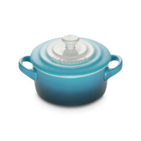 Керамический кокот, объем: 0,25 л, диаметр: 10 см, материал: керамика, цвет: голубой, LE CREUSET, Франция