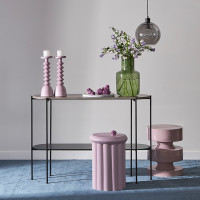 Подсвечник на одну свечу, 36 см, металл, розовый, серия Vivlend, BERGENSON BJORN, Великобритания_00813860064131639919.jpg