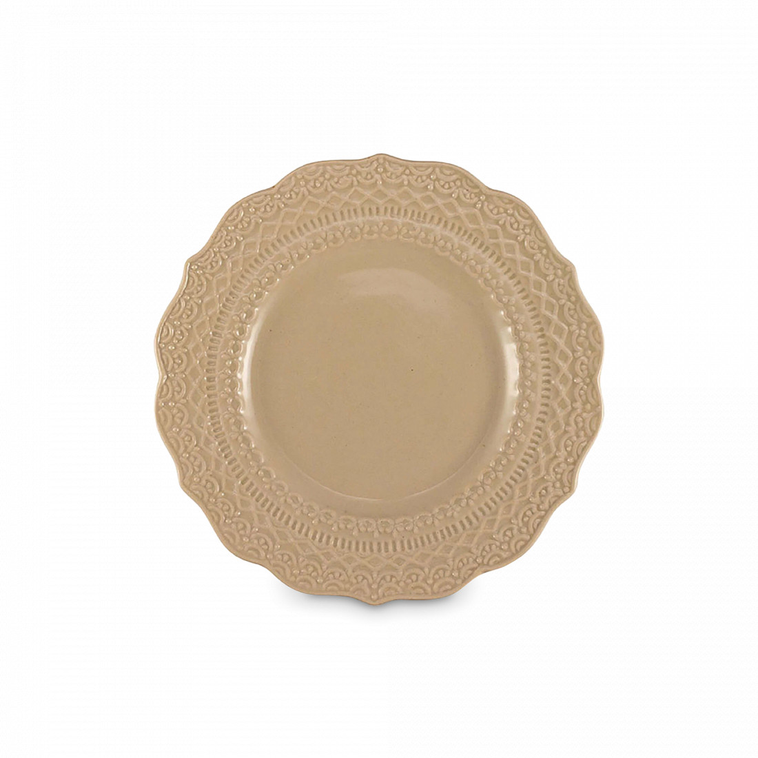 Тарелка пирожковая Beige, 15 см, керамика, бежевый, серия Skalistos, LE COQ, Италия