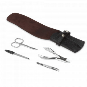 Набор маникюрный в футляре FOR MEN, 4 предмета, DEWAL, Германия, Мужской маникюрный набор