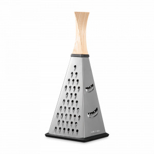 Терка настольная конусная Twist, 31 см, дерево ясень, нержавеющая сталь, коричневый, LEGNOART, Италия, LEGNOART (Италия)