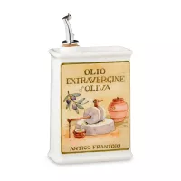 Бутылка для масла, 12 х 12 см,  0,5 л,  керамика, декор, серия Oliere Del Casale, NUOVA CER, Италия, 