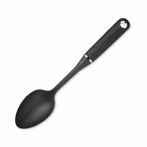 Ложка кулинарная, размер: 34,5 х 7 см, нейлон, черный, серия MasterClass, KITCHEN CRAFT, Великобритания, Кухонные ложки