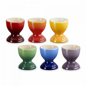 Набор из 6-ти подставок для яиц, каменная керамика, мультиколор, серия Rainbow, LE CREUSET, Франция, Коллекция Rainbow LE CREUSET