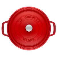 Кокот круглый, 6,7 л, 28 см, чугун, вишневый, серия La Cocotte, STAUB, Франция_00795640041303572859.jpg