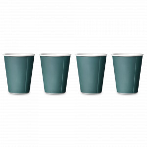 Набор из 4-х чайных стаканов, 320 мл, фарфор, изумрудный, серия Andy, VIVA Scandinavia, Дания, Скидка до -20% на Viva Scandinavia