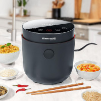 Пароварка -рисоварка, пластик, черный, ROMMELSBACHER, Германия_00805320062111968281.jpg