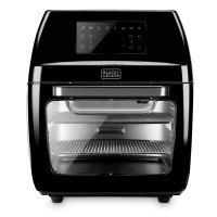 Аэрофритюрница , 12 л, нержавеющая сталь, пластик, черный, BLACK+DECKER, США
