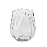 Ваза для цветов, 25.5 см, стекло, ручная работа, KROSNO, Польша