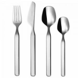 Набор столовых приборов 24 предмета, на 6 персон, нержавеющая сталь 18/10, серебристый, серия Urban, HERDMAR, Португалия, Подарочные столовые приборы