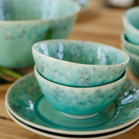 Салатник порционный Blue, 14 см, керамика, голубой, серия Madeira, COSTA NOVA, Португалия_00818110060984689878.jpg