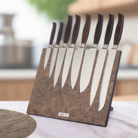 Подставка магнитная для 8 кухонных ножей, 32х26 см, Vintage Brown, композитный материал, серия Signature, ComposeEat, Россия_00815930060151117150.jpg