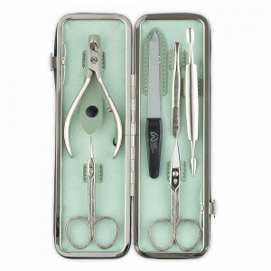 Набор маникюрный в футляре, 6 предметов, GD, Германия, Домашний маникюрный набор