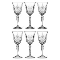 Набор из 6-ти бокалов для вина, 270 мл, хрустальное стекло, серия Melodia, RCR, Италия