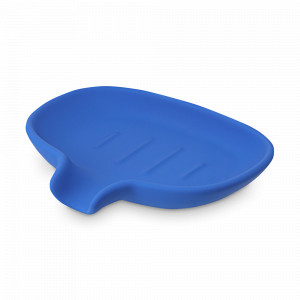 Мыльница Flow, 14 х 10 см, керамика, синий индиго, серия Bath, BERGENSON BJORN, Великобритания, Диспенсеры и мыльницы