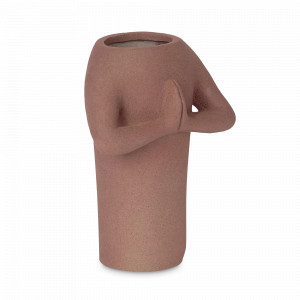 Ваза для цветов Namaste, 20.5 см, керамика, коричневый, DOIY, Испания, DOIY (Испания)