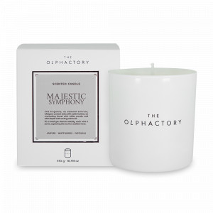 Свеча ароматическая «Majestic Symphony», 60 часов горения, воск, стекло, серия The Olphactory, AMBIENTAIR, Испания, Свечи AMBIENTAIR