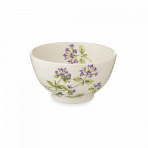 Салатник порционный, 14.5 см, керамика, белый, декор, серия Rosemary, NUOVA CER, Италия, r