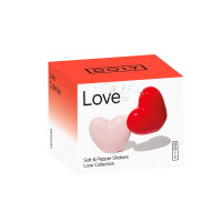 Набор из солонки и перечницы, 6 см, керамика, красный, розовый, серия Love, DOIY, Испания_00819740050118129135.jpg