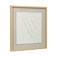 Панно декоративное с эффектом 3D Minimalism Ripples, 50 х 50 см, холст, дерево, белый, серия Art, BERGENSON BJORN, Великобритания_00819730056405455301.jpg