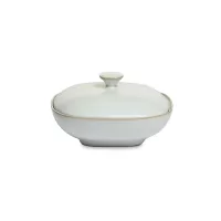 Салатник порционный с крышкой Cream, 12.5 см, каменная керамика, кремовый, ROOMERS TABLEWARE, Нидерланды, 
