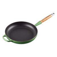 Сковорода , 28 см, чугун, зеленый, серия Bamboo Green, LE CREUSET, Франция