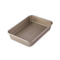 Форма для запекания прямоугольная, 34.2 х 24 см, сталь углеродистая, золотистый, серия Gold Baking, WO HOME, Германия