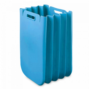 Корзина складная Eco Packly, переработанный плаcтик, 25 х 45 х 30 см, голубой, GUZZINI, Италия, Ведра для мусора из пластика