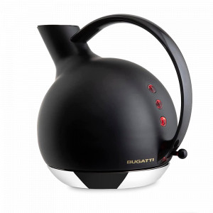 Чайник электрический, 1,2 л, нержавеющая сталь 18/10, пластик, черный, матовый, серия Giulietta, BUGATTI, Италия, BUGATTI (Италия)
