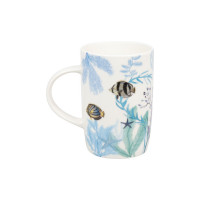 Кружка «Голубые кораллы Sanmartin», 600 мл, фарфор, белый, декор, KOENITZ, Германия_00817070065015238118.jpg