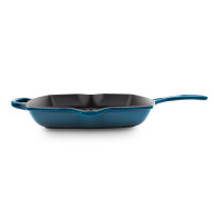 Чугунная сковорода-гриль с рифленым дном, 26 х 26 см, лазурь, LE CREUSET, Франция_00797730056394243960.jpg