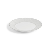 Тарелка закусочная Platinum, 23 см, костяной фарфор, белый, серый, серия Gio, WEDGWOOD, Великобритания_00820160060952272055.jpg