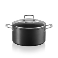 Кастрюля с крышкой, 18 см, алюминий, стекло, черный, серия No Colour, LE CREUSET, Франция_00802980037533453251.jpg