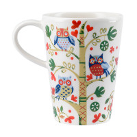 Кружка Owl, 350 мл, фарфор, белый, декор, серия Birds of Paradise, LIBERTY JONES, Россия_00814620063763223105.jpg