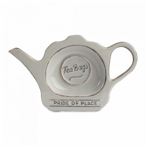 Подставка для чайных пакетиков Pride of Place Cool Grey, 16.5 х 9.8 х 2 см, керамика, серый, T&amp;G, Великобритания, Кухонные принадлежности T&G