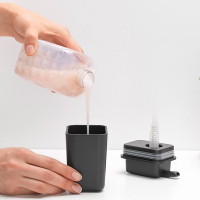 Дозатор для жидкого мыла, 200 мл, пластик, темно-серый, серия Sink Side, BRABANTIA, Бельгия_00802910048830427257.jpg