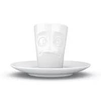 Пара кофейная для эспрессо, объем: 80 мл, материал: фарфор, цвет: белый, серия Buffled, TASSEN, Германия, 