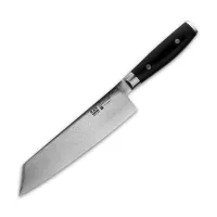 Профессиональный поварской кухонный нож, Kiritsuke 20 см, дамасская сталь, серия Ran, YAXELL, Япония, 