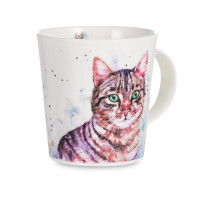 Кружка «Серый кот», 320 мл, костяной фарфор, белый, декор, серия Lomond, DUNOON, Великобритания_00811880053894445318.jpg