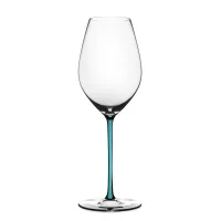 Бокал для шампанского CHAMPAGNE WINE GLASS LIGHT BLUE, ручная работа, 445 мл, 25 см, хрусталь, серия Fatto A Mano, RIEDEL, Австрия, 