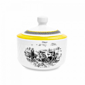 Сахарница , 295 мл, фарфор, белый, декор, серия Village, WALLENDORFER, Германия, Скидки до -30% на фарфор WALLENDORFER