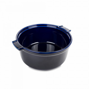 Форма круглая для суфле, 24 см, 2.4 л, керамика, синий, серия Blue, PEUGEOT CERAMIC, Франция, Скидка до -35% на PEUGEOT CERAMIC